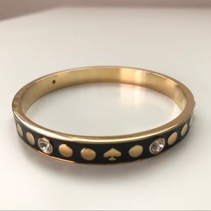 Kate Spade Set in Stone Navy Blue Bangle